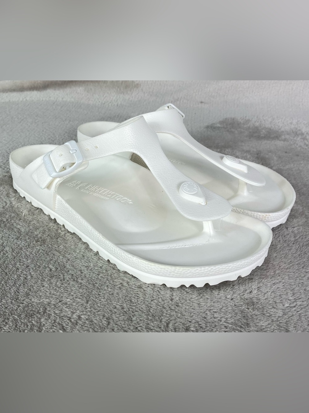 Birkenstock Gizeh EVA Thong Sandals Womens US 9 EU 40 White Water NEW